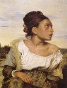 Eugene Delacroix, Foraldralos girl pa kyrkogarden